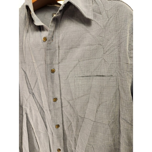 Roundtree & Yorke Mens Cobalt Blue Short Sleeve Button-up Size XLT - Picture 5 of 8